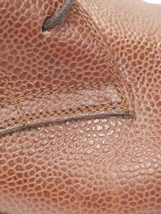 Salvatore Ferragamo BROWN Leather Ankle Boot Chukka Lace Up Men 8.5 2E EE Used main image 9